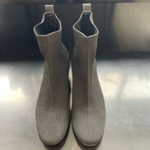 Joie Black Ribbed Knit Sock Booties | Size 9